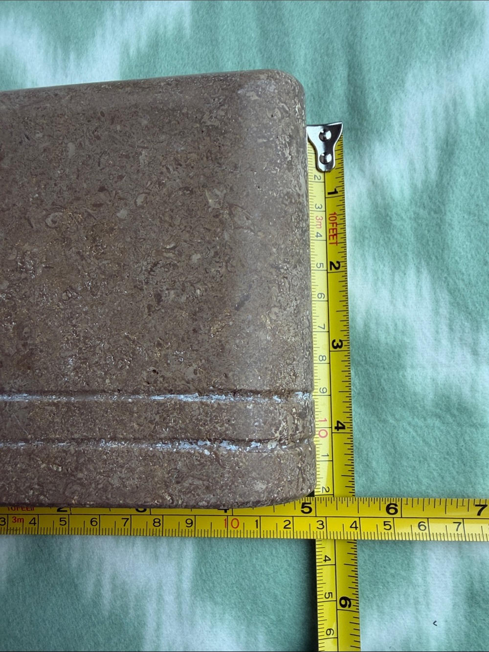 Marble Stone 4-Slot Toothbrush Holder in Weathered Brown Tan (mocha marble) - Picture 7 of 8